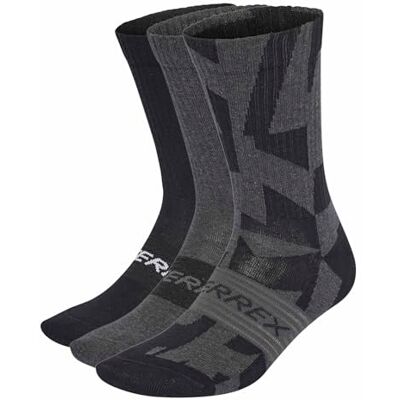 adidas Unisex Terrex Multi 3 Pack Sock Socks, black/grey six/black, XL adidas Unisex Terrex Multi 3 Pack Sock Socks, black/grey six/black, XL