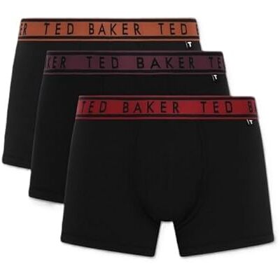 Ted Baker 3-Pack Cotton Trunk, Navy Sodalite Blue/Navy Folkstone Grey/Navy Oil Blue, L Ted Baker 3-Pack Cotton Trunk, Navy Sodalite Blue/Navy Folkstone Grey/Navy Oil Blue, L