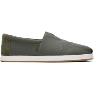 TOMS Men's ALP FWD Loafer Flat, Dark Sage Recycled Ripstop Cotton Canvas/Distressed Suede, 13 UK TOMS Men's ALP FWD Loafer Flat, Dark Sage Recycled Ripstop Cotton Canvas/Distressed Suede, 13 UK