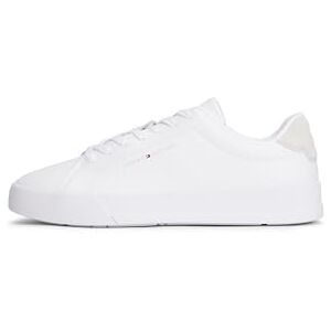 Tommy Hilfiger Men's TH Court CORE FM0FM05904YBS003 Low Top, White, 42 Tommy Hilfiger Men's TH Court CORE FM0FM05904YBS003 Low Top, White, 42