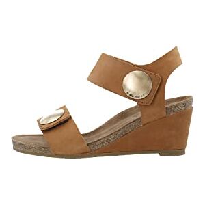 CA'SHOTT A/S Women's Casalberta Velcro Button Nubuck Heeled Sandal, Brandy, 36 EU, Brandy, 4 UK CA'SHOTT A/S Women's Casalberta Velcro Button Nubuck Heeled Sandal, Brandy, 36 EU, Brandy, 4 UK