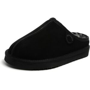Fireside by Dearfoams Men's Grafton Faux Shearling Clog Slipper, Black, 8 UK Fireside by Dearfoams Men's Grafton Faux Shearling Clog Slipper, Black, 8 UK