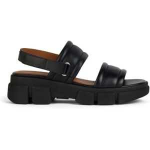 Geox D LISBONA A Wedge Sandal, Black, black, 7 UK Geox D LISBONA A Wedge Sandal, Black, black, 7 UK