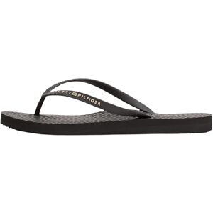 Tommy Hilfiger Women’s Beach Flip Flops, Black (Black), 6.5 Tommy Hilfiger Women’s Beach Flip Flops, Black (Black), 6.5