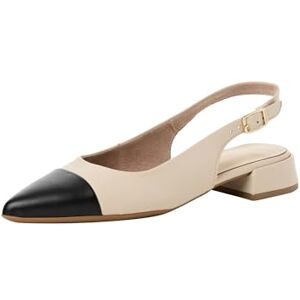 Tamaris Women's slingback pump with block heel beige 3.5 UK Tamaris Women's slingback pump with block heel beige 3.5 UK