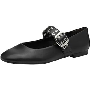 Tamaris Ballerina Women's Vegan Elegant, Black, 5 UK Tamaris Ballerina Women's Vegan Elegant, Black, 5 UK