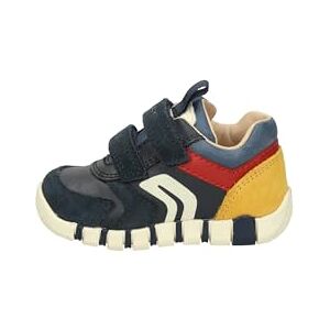 Geox B IUPIDOO BOY First Walker Shoe, Navy/DK RED, 8.5 UK Child Geox B IUPIDOO BOY First Walker Shoe, Navy/DK RED, 8.5 UK Child