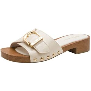Tamaris Women's mule with wedge heel beige 7.5 UK Tamaris Women's mule with wedge heel beige 7.5 UK