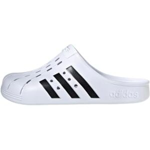 adidas Unisex Adilette Clogs, Cloud White/Core Black/Cloud White, 4 UK adidas Unisex Adilette Clogs, Cloud White/Core Black/Cloud White, 4 UK