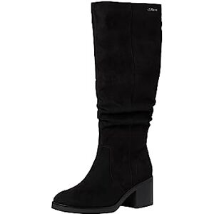 s.Oliver Womens High Heel Block Heel Zip Up Boots, black, 5 UK s.Oliver Womens High Heel Block Heel Zip Up Boots, black, 5 UK