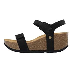 CA'SHOTT A/S Women's Casanni Velcro Suede Sandal Heeled, Black, 4 UK CA'SHOTT A/S Women's Casanni Velcro Suede Sandal Heeled, Black, 4 UK