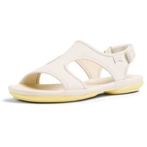 Camper Women's Right Nina K201514 Flat Sandal, White 002, 7 UK Camper Women's Right Nina K201514 Flat Sandal, White 002, 7 UK