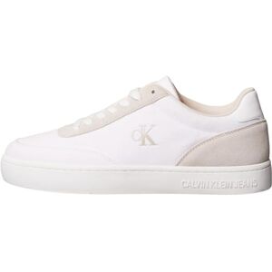 Calvin Klein Men’s Classic Canvas Low Top Cupsole Trainers, White (Bright White/Eggshell), 6 Calvin Klein Men’s Classic Canvas Low Top Cupsole Trainers, White (Bright White/Eggshell), 6