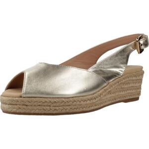 Geox Women's D IBERIDE A Wedge Sandal, Lt Gold, 7 UK Geox Women's D IBERIDE A Wedge Sandal, Lt Gold, 7 UK
