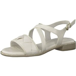 MARCO TOZZI Damen 2-2-28105-28 Sandalette, Heeled Sandal, CREAM, MARCO TOZZI Damen 2-2-28105-28 Sandalette, Heeled Sandal, CREAM,