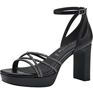 Tamaris Heeled Sandal 1-1-28032-30 001 Black Tamaris Heeled Sandal 1-1-28032-30 001 Black