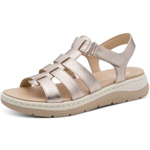 Jana Women's Softline Leather Wedge/Plat Sand 8-28710-46 Flat Sandals, Champagne, 38 EU Jana Women's Softline Leather Wedge/Plat Sand 8-28710-46 Flat Sandals, Champagne, 38 EU