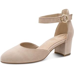 Tamaris Comfort Women’s Leather Pumps with Strap Elegant, Beige, 7,5 UK Tamaris Comfort Women’s Leather Pumps with Strap Elegant, Beige, 7,5 UK