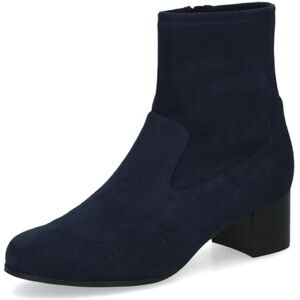 CAPRICE Women's heeled ankle boots with zipper Vegan, Blue (Navy Stretch), 3.5 UK CAPRICE Women's heeled ankle boots with zipper Vegan, Blue (Navy Stretch), 3.5 UK
