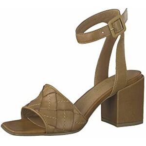 MARCO TOZZI Women's Damen 2-2-88308-28 Leder Sandalette Heeled Sandal, Cognac, 5.5 UK MARCO TOZZI Women's Damen 2-2-88308-28 Leder Sandalette Heeled Sandal, Cognac, 5.5 UK