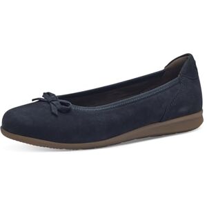 Tamaris Comfort Women’s Leather Ballerinas with Bow, Navy, 5 UK Tamaris Comfort Women’s Leather Ballerinas with Bow, Navy, 5 UK
