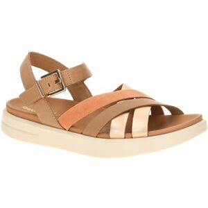 Geox Women's D XAND 2S B Wedge Sandal, Beige/Peach, 38 EU Geox Women's D XAND 2S B Wedge Sandal, Beige/Peach, 38 EU