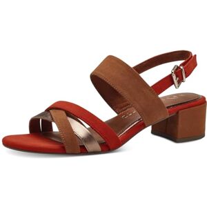 MARCO TOZZI Women's 2-28235-42 Heeled Sandal, TERRACOTTA COM, 4 MARCO TOZZI Women's 2-28235-42 Heeled Sandal, TERRACOTTA COM, 4