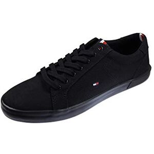 Tommy Hilfiger Men’s Vulcanised Trainers, Black (Black/Black), 11 Tommy Hilfiger Men’s Vulcanised Trainers, Black (Black/Black), 11