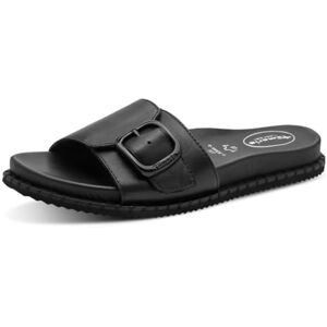 Tamaris Comfort Women's Mule Flat MultiAdjustable Platform, Black Nappa, 38 EU Tamaris Comfort Women's Mule Flat MultiAdjustable Platform, Black Nappa, 38 EU