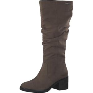 s.Oliver Womens High Heel Block Heel Zip Up Boots, Dark taupe, 6 UK s.Oliver Womens High Heel Block Heel Zip Up Boots, Dark taupe, 6 UK