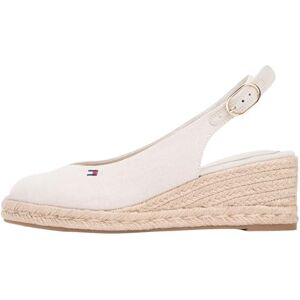 Tommy Hilfiger Women's Mid Wedge Espad Slingback FW0FW09228 Wedge Espadrilles, BEIGE (Classic Beige), 6 Tommy Hilfiger Women's Mid Wedge Espad Slingback FW0FW09228 Wedge Espadrilles, BEIGE (Classic Beige), 6
