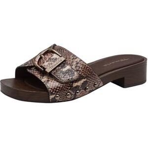 Tamaris Women's mule with wedge heel brown 4 UK Tamaris Women's mule with wedge heel brown 4 UK
