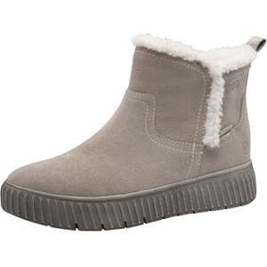 Tamaris Comfort Women’s Step-In Leather Ankle Boots Lined, Lt Grey, 6 UK Tamaris Comfort Women’s Step-In Leather Ankle Boots Lined, Lt Grey, 6 UK