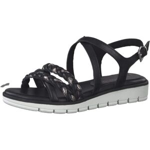 MARCO TOZZI Women's 2-28608-42 Wedge Sandal, Black Comb, 5 MARCO TOZZI Women's 2-28608-42 Wedge Sandal, Black Comb, 5