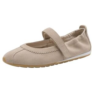 Tamaris Women's ballerina with strap leather flat beige 6.5 UK Tamaris Women's ballerina with strap leather flat beige 6.5 UK