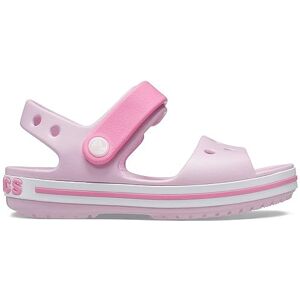 Crocs Crocband Sandals, Unisex-Kids Sandals, Lightweight and with Secure Fit, in Ballerina Pink Strap and Stripe Detail, 5 UK Child Crocs Crocband Sandals, Unisex-Kids Sandals, Lightweight and with Secure Fit, in Ballerina Pink Strap and Stripe Detail, 5 UK Child