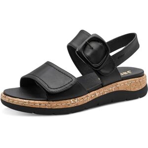 Jana Women's Softline Leather Wedge/Plat Sand 8-28701-46 Flat Sandal, Black, 4 UK Jana Women's Softline Leather Wedge/Plat Sand 8-28701-46 Flat Sandal, Black, 4 UK