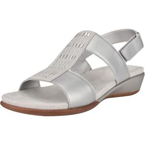 Easy Spirit Women's Hazel Wedge Sandal, Silver 040, 6 US X-Wide Easy Spirit Women's Hazel Wedge Sandal, Silver 040, 6 US X-Wide