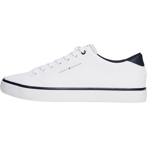 Tommy Hilfiger Men’s Low Top Vulcanised Trainers, White (White), 6.5 Tommy Hilfiger Men’s Low Top Vulcanised Trainers, White (White), 6.5