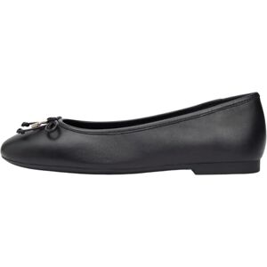 Tommy Hilfiger Women Hilfiger Smooth LTHR Ballet FW0FW09006 Ballerinas, Black (Black), 37 Tommy Hilfiger Women Hilfiger Smooth LTHR Ballet FW0FW09006 Ballerinas, Black (Black), 37