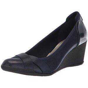 Anne Klein Women's Timeout Wedge Heel Pump, Navy, 9 UK Anne Klein Women's Timeout Wedge Heel Pump, Navy, 9 UK