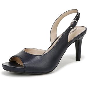 LifeStride Women's Teller 2 Slingback Peep Toe Pumps Heeled Sandal, Lux Navy, 8 UK LifeStride Women's Teller 2 Slingback Peep Toe Pumps Heeled Sandal, Lux Navy, 8 UK