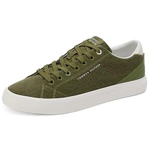 Tommy Hilfiger , Men, Th Hi Vulc Low Summer CVS, Vulcanized Sneaker, Green, 6.5 Tommy Hilfiger , Men, Th Hi Vulc Low Summer CVS, Vulcanized Sneaker, Green, 6.5