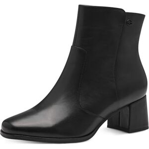Tamaris Comfort Women’s Ankle Boots with Heel Leather Block Heel , Black Nappa, 4 UK Tamaris Comfort Women’s Ankle Boots with Heel Leather Block Heel , Black Nappa, 4 UK