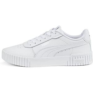 Puma Women Carina 2.0 Sneakers, White- White- Silver, 3 UK Puma Women Carina 2.0 Sneakers, White- White- Silver, 3 UK