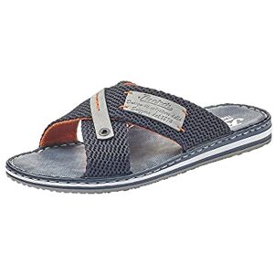 Rieker 21539 Men’s Mules, Blue (Navy/Grigio 14), 12 UK Rieker 21539 Men’s Mules, Blue (Navy/Grigio 14), 12 UK