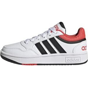 adidas Unisex Kids Hoops Shoes, Cloud White/core Black/Bright red, 6.5 UK adidas Unisex Kids Hoops Shoes, Cloud White/core Black/Bright red, 6.5 UK