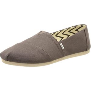 TOMS Damen Alpargata aus recycelter Baumwolle Flache Slipper, Ash Recycled Cotton Canvas, 38 EU Grey TOMS Damen Alpargata aus recycelter Baumwolle Flache Slipper, Ash Recycled Cotton Canvas, 38 EU Grey