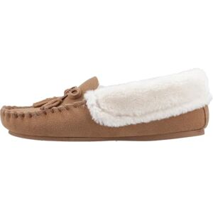 Hush Puppies Female Agnes Fur Slipper, Tan, 4 Hush Puppies Female Agnes Fur Slipper, Tan, 4