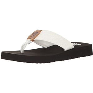 Yellow Box Women's Flax Wedge Sandal White Size: 9.5 Yellow Box Women's Flax Wedge Sandal White Size: 9.5